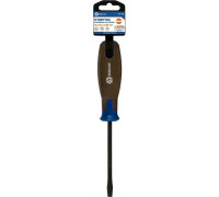 Отвертка шлицевая Кобальт 912-021 polywood sl 6,0х100 мм cr-v, древесно-полимерная р