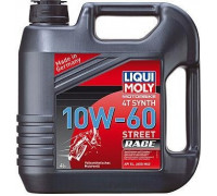 Масло для мотоциклов LIQUI MOLY SAE 10W60 Motorbike 4T Synth Street Race 4 л 1687 синтетическое 1687