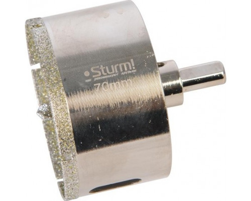 Алмазная коронка для мокрого сверления Sturm 1055-10-7070 по керамограниту 70х70 мм, хвост. с проточками