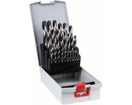 Набор сверл по металлу BOSCH шлифованные HSS-G 25 шт. (1-13х0.5 мм.) PointTe 2608577352
