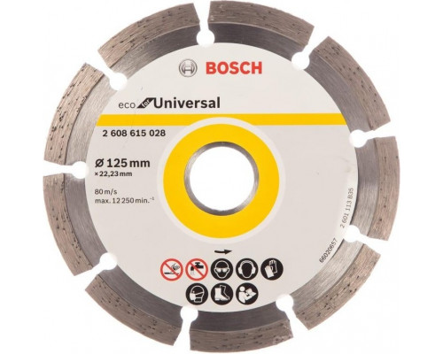 Алмазный диск для резки бетона BOSCH 125-22,23 мм ECO Universal 2608615028