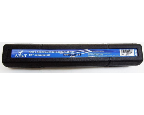 Ключ динамометрический AE&T TA-B0025-14 5-25nm 1/4