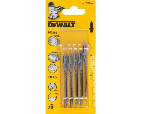 Пилки по дереву DeWALT HCS T101AO 100х68х60 мм (5шт) DT2168 DT2168-QZ