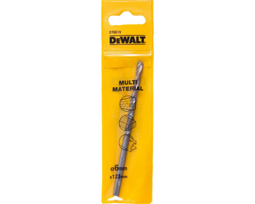 Сверло универсальное DeWALT 6 x 93/123 мм Multimaterial DT6519-QZ DT6519-QZ