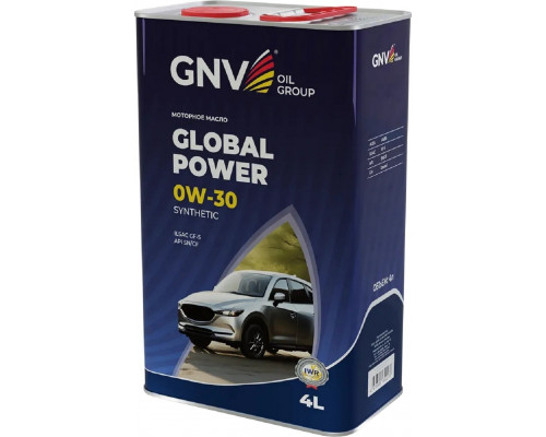 Масло моторное GNV Global Power 0W30 Synthetic 4 л (металл. канистра) GGP1011064010130030004