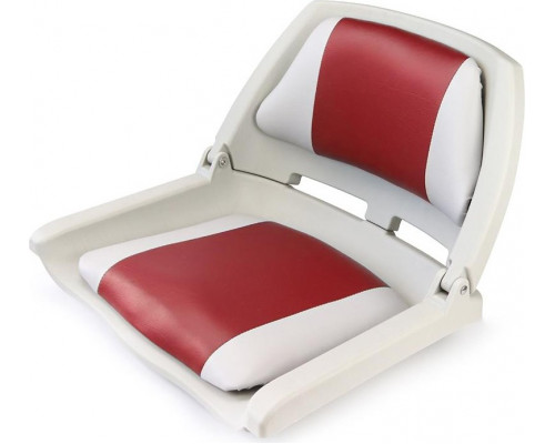 Кресло складное с мягкими накладками SKIPPER серый/красный SK75109GR
