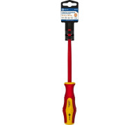 Отвертка диэлектрическая шлицевая Кобальт 646-461 ultra grip sl 6,5х150 мм cr-v, двухкомпонентная ру