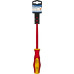 Отвертка диэлектрическая шлицевая Кобальт 646-461 ultra grip sl 6,5х150 мм cr-v, двухкомпонентная ру