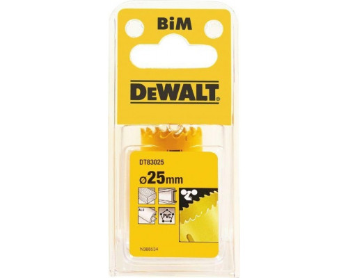 Коронка биметаллическая DeWALT COBALT 25 мм DT83025-QZ DT83025-QZ