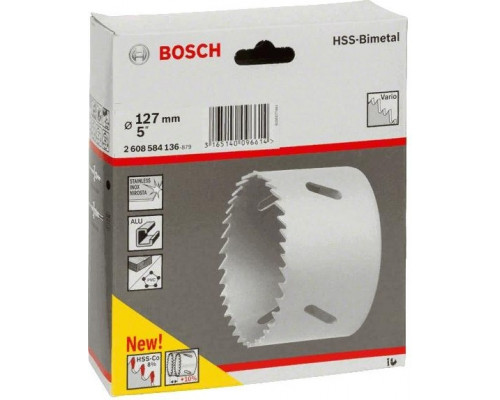 Коронка биметаллическая BOSCH STANDARD 127 ММ 2608584136