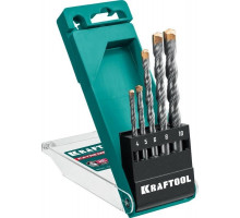 Набор сверл по бетону KRAFTOOL EXTREME 5 шт. (4, 5, 6, 8, 10 мм) 3-х гранный хвостовик 29166-H5