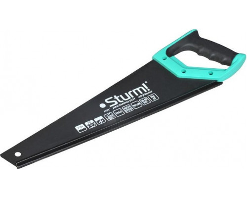 Ножовка по дереву Sturm 1060-62-450 450мм, тефлоновое покрытие, 7tpi, 3d зуб