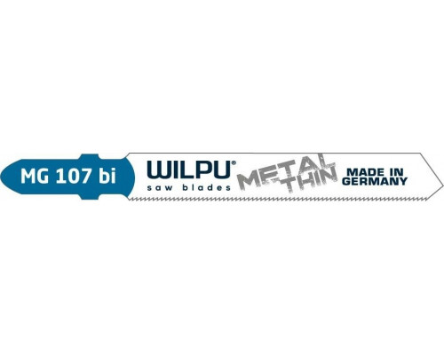 Пилки по металлу WILPU MG 107 bi для тонкой жести, высокосортной стали от 0,5 до 1, 252100005