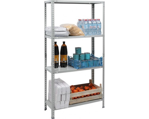Металлический стеллаж ПРАКТИК ES150KD 75x30/4 серый