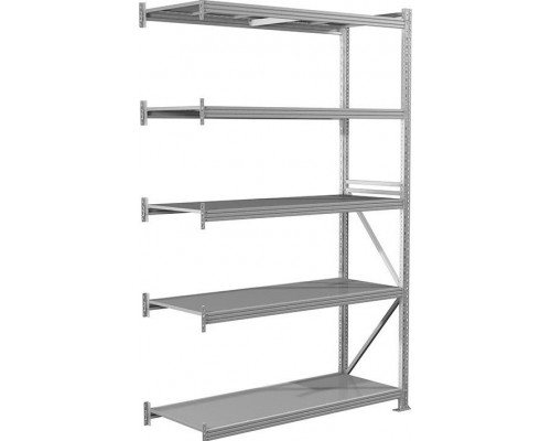 Дополнительная секция для стеллажа ПРАКТИК MS Pro 250/150 х 60/5 (5 полок)