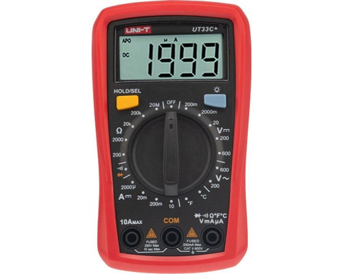 Мультиметр цифровой UNI-T UT33C+ портативный 13-0057