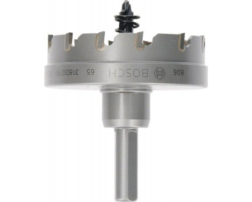Коронка биметаллическая BOSCH Precision for Sheet Metal твердосплав 65 мм с напайками 2608594157
