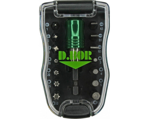Набор насадок D.BOR 15 предметов + магнитный держатель quick lock 60 мм (арт. d-set D14-DSET15B1