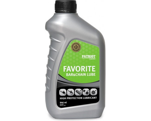 Масло для смазки цепи PATRIOT Favorite Bar&Chain Lube 0,946 л 850030601
