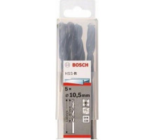 Сверло по металлу BOSCH шлифованное 10.5 мм (5 шт.) 2607018437