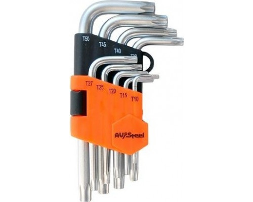 Набор ключей TORX AV Steel AV-367109, 9 предметов