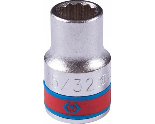 Головка 12-гранная 1/2" KING TONY 433015S 15/32"