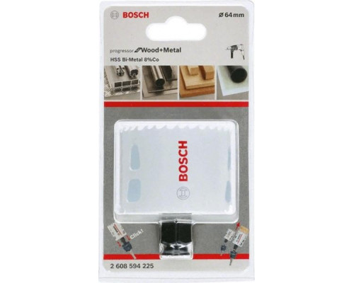 Коронка биметаллическая BOSCH PROGRESSOR 64 мм bim mm, new 2608594225