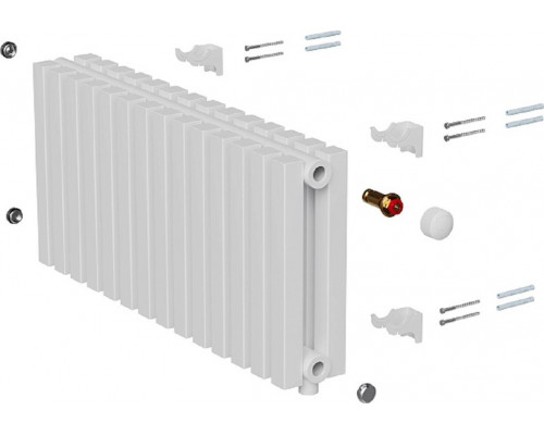 Радиатор отопления ROYAL THERMO Shift Q30 VC2030-14 секц. RAL9016 дизайнерский НС-1631278