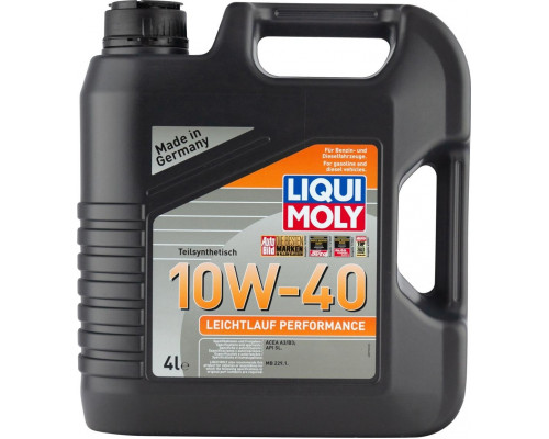 Масло моторное LIQUI MOLY SAE10W40 Leichtlauf Performance 4 л 8998 8998