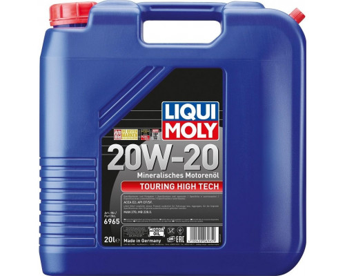 Масло моторное LIQUI MOLY SAE20W20 Touring High Tech 20 л 6965 6965