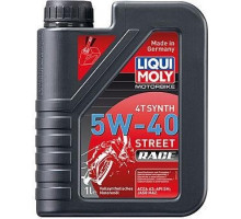 Масло для мотоциклов LIQUI MOLY SAE 5W40 Motorbike 4T Synth Street Race 1 л 2592 синтетическое 2592