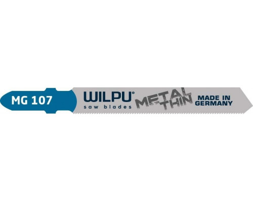 Пилки по металлу WILPU MG 107 для очень тонкой жести от 0,5 до 1,5мм 5шт/уп 252000005