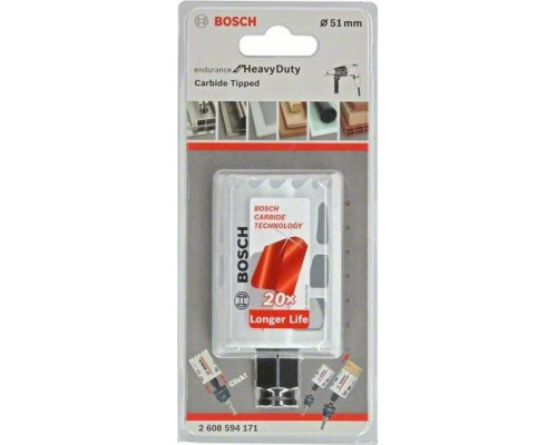 Твердосплавная коронка BOSCH 51 х 60 мм Endurance for Heavy 2608594171