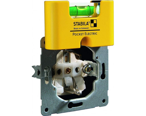 Уровень строительный STABILA Pocket Electric с чехлом на пояс в блистере 18115
