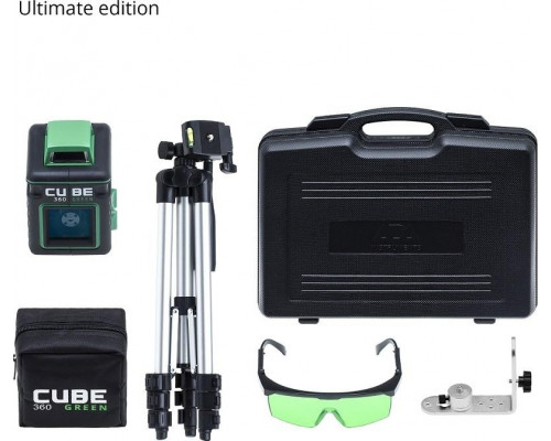 Лазерный нивелир ADA CUBE 360 GREEN ULTIMATE EDITION А00470