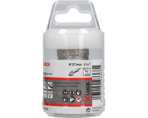 Алмазная коронка X-LOCK BOSCH 27 мм Dry Speed 2608599032