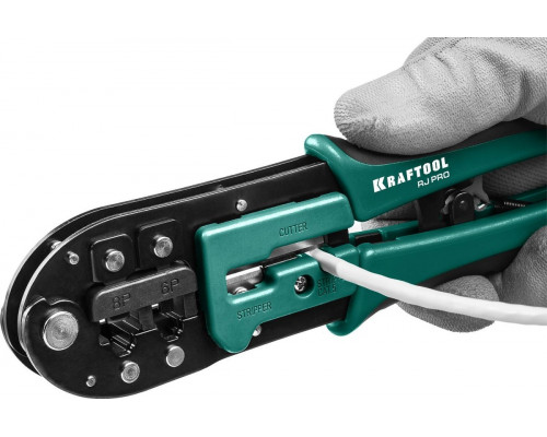 Пресс-клещи KRAFTOOL RJ-Pro универсальные rj45, rj11/rj12 22698