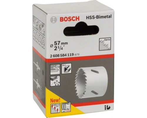 Коронка биметаллическая BOSCH STANDARD 57 ММ 2608584119