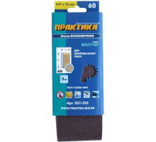 Лента шлифовальная ПРАКТИКА 100х610 мм P60 (3шт.) 031-358
