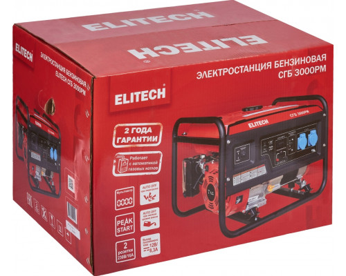 Генератор бензиновый инверторный ELITECH БИГ 3800РМ 204587