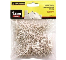 Крестики для плитки STAYER MASTER 1,5мм 200шт 3380-1,5
