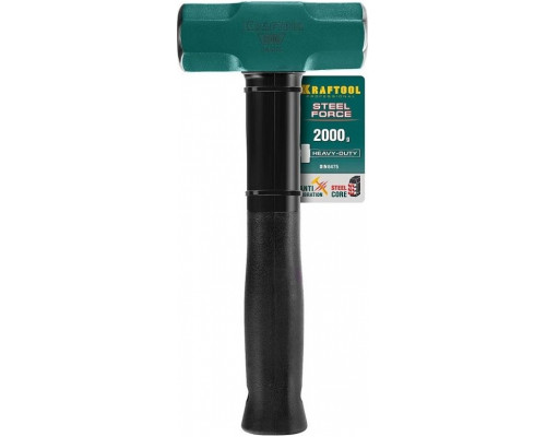 Кувалда со стальной обрезиненной рукояткой KRAFTOOL STEEL FORCE 2 кг 2009-2 2009-2