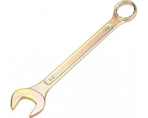 Ключ комбинированный REXANT 12-5814-2 22 мм, желтый цинк