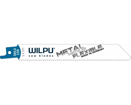 Полотна для сабельных пил WILPU 3013/150 нерж.ст., цвет.мет 2,5-3,5 мм 5шт/уп 1461500005