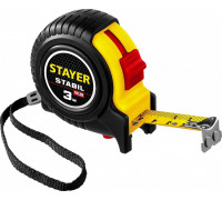 Рулетка STAYER STABIL 3м / 16мм профессиональная в ударостойком обрезине 34131-03_z02