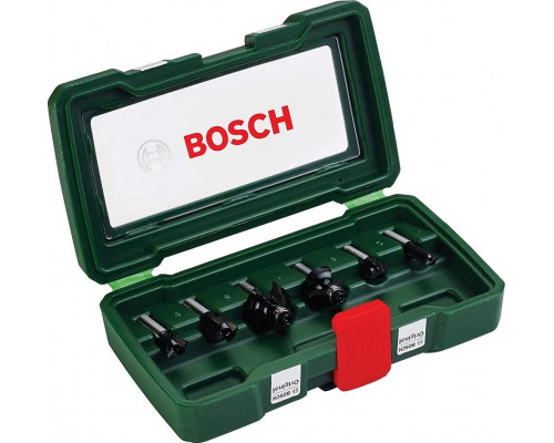 Набор фрез по дереву BOSCH 6 НМ-ФРЕЗ SET 8 мм-ХВ 2607019464