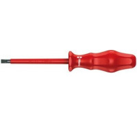 Отвертка шлицевая диэлектрическая WERA Kraftform Classic VDE 1000 V 1760i 1.6 x 8.0 x 200 мм WE-031245 WE-031245