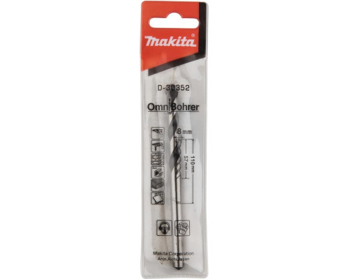 Сверло универсальное MAKITA D-30352 8х110