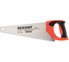 Ножовка по дереву REXANT Зубец 400 мм 7-8 tpi, каленый зуб 2d, двухкомпонентная рукоятка 12-8213