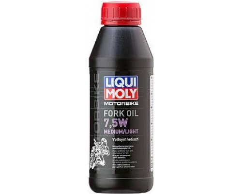 Масло для вилок и амортизаторов LIQUI MOLY Motorbike Fork Oil Medium/Light 7,5W 0,5 л 3099 синтетическое 3099